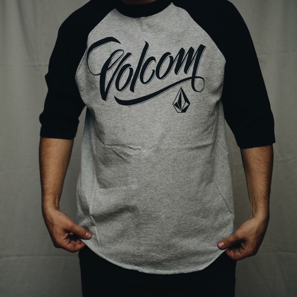 volcom baseball tee